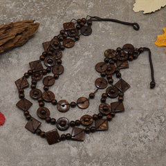 Retro Ethnic Style COCONUT Shell Vintage NeckLace