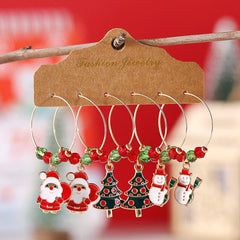 Personalized Simple Christmas Holiday Earrings