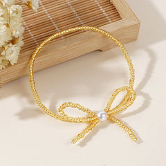 Personalized Sweet Millet Bead Bow Bracelet