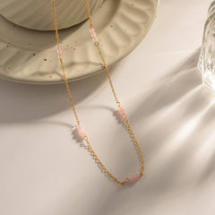 Pink Layered Versatile NeckLace That WON T Fade