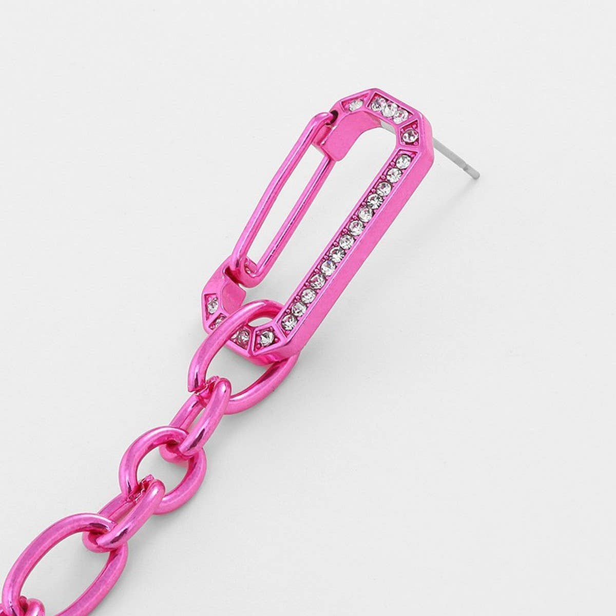 Pink Small Fresh Earrings NeckLace Bracelet Set