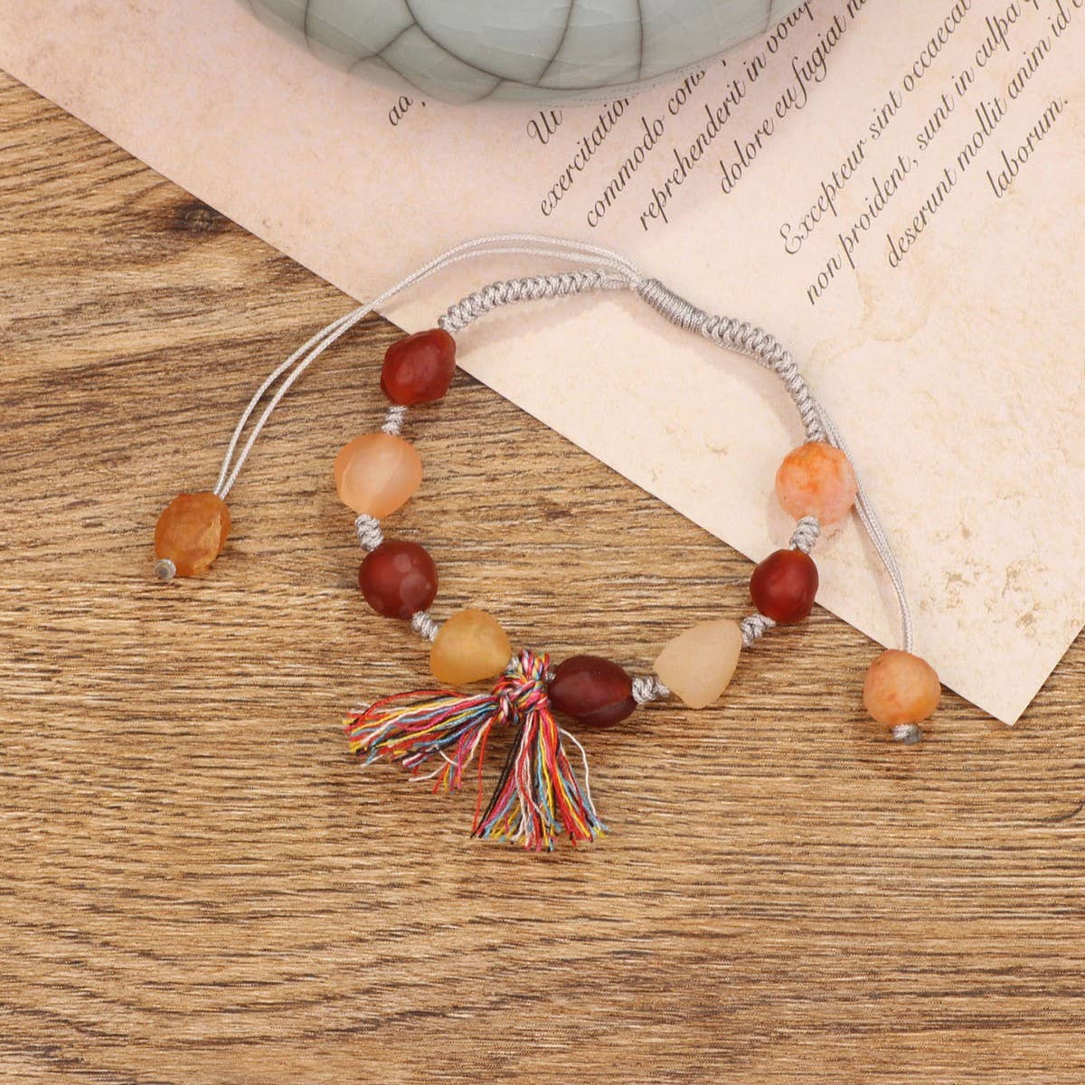 Retro Ethnic Style HAnd Woven Tassel Bracelet