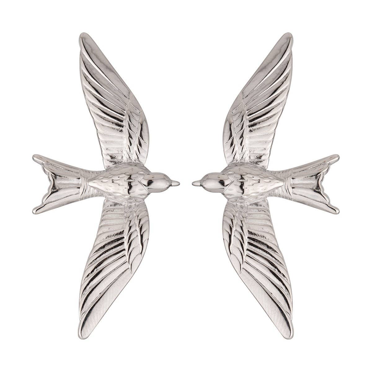 Personalized Three DiMensional Bird Earrings