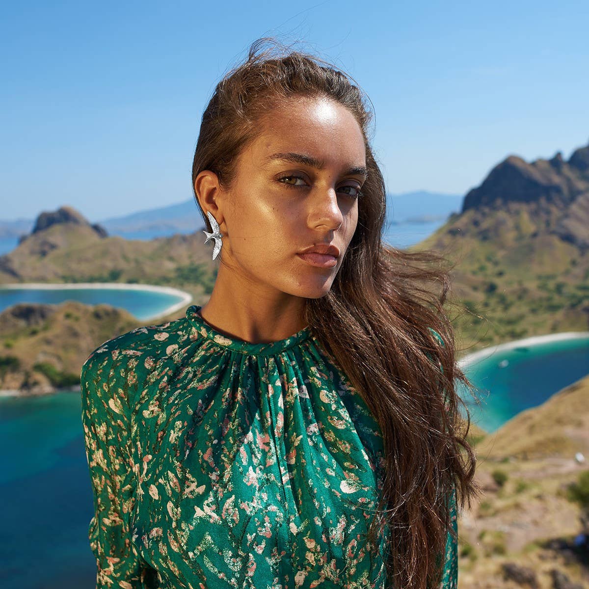 Personalized Three DiMensional Bird Earrings