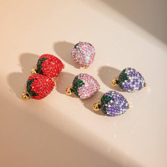 Personalized Trendy Strawberry Earrings