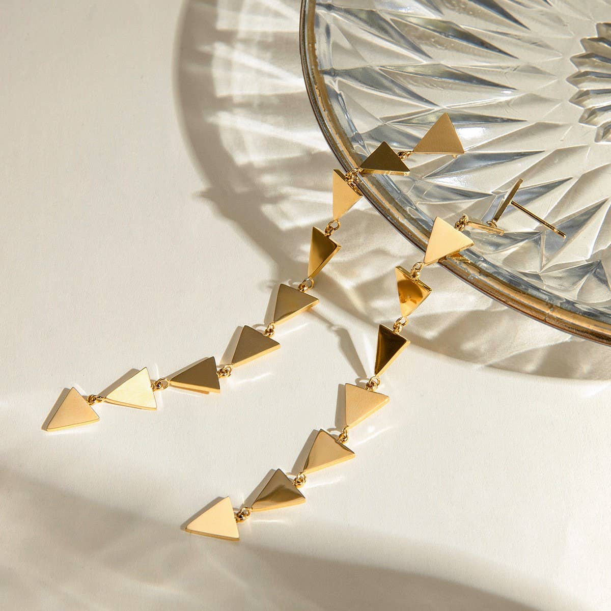 Personalized Trendy Long Heart Tassel Earrings