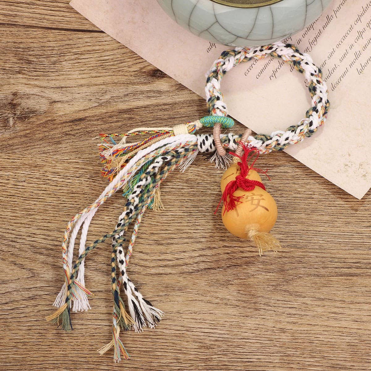 Retro Ethnic Style HAnd Woven Tassel Bracelet