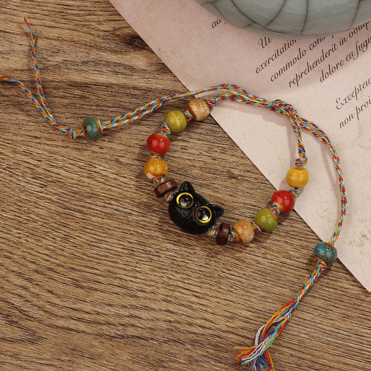 Retro Ethnic Style HAnd Woven Tassel Bracelet