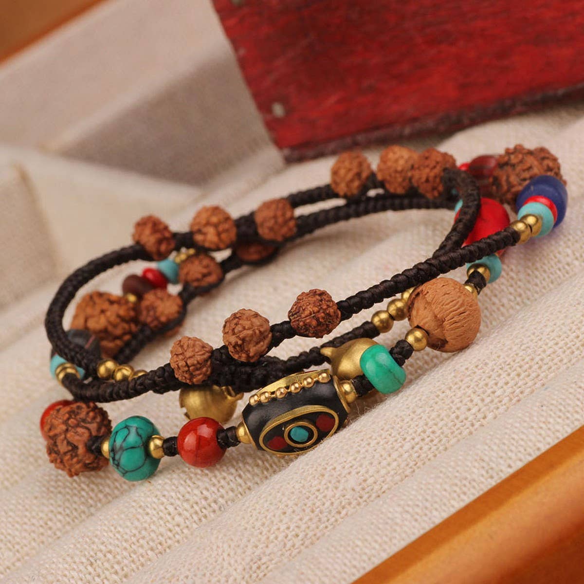 Retro Ethnic Style TURQUOISE Multi Layer Bracelet