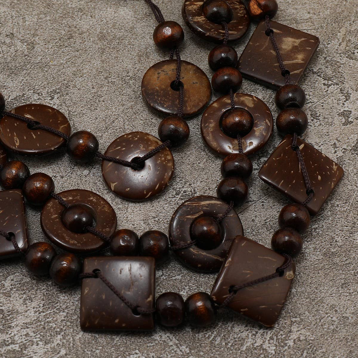 Retro Ethnic Style COCONUT Shell Vintage NeckLace