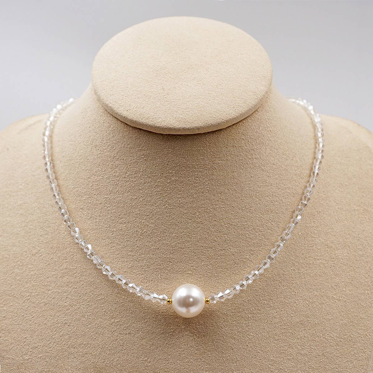 Retro Crystal Pearl NeckLace BraceletCE