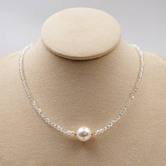 Retro Crystal Pearl NeckLace BraceletCE