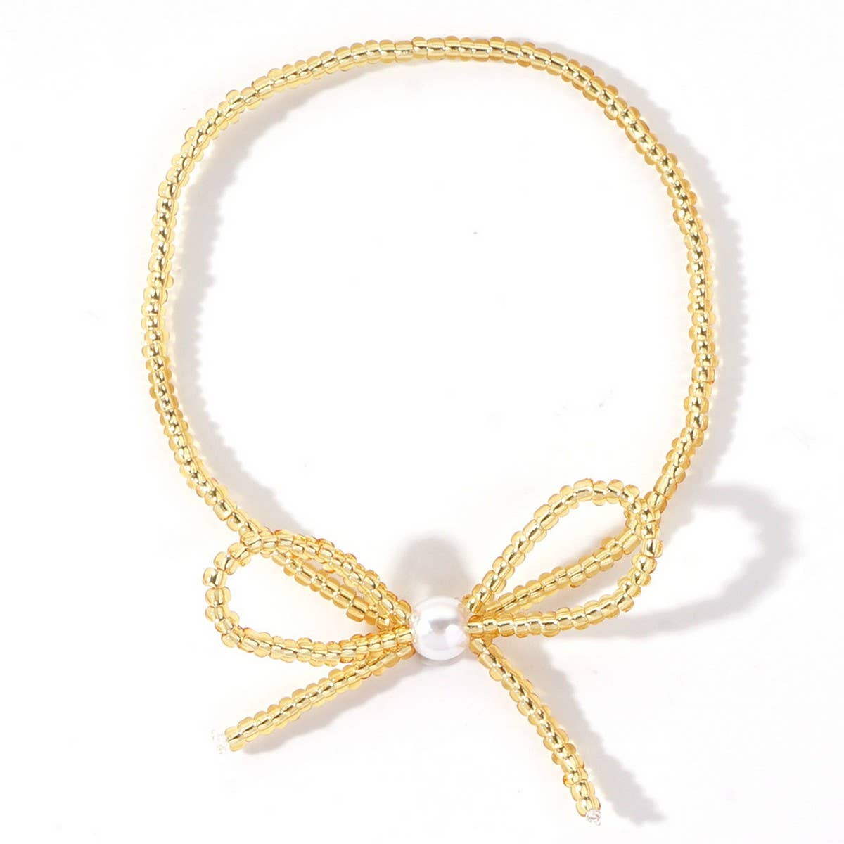 Personalized Sweet Millet Bead Bow Bracelet