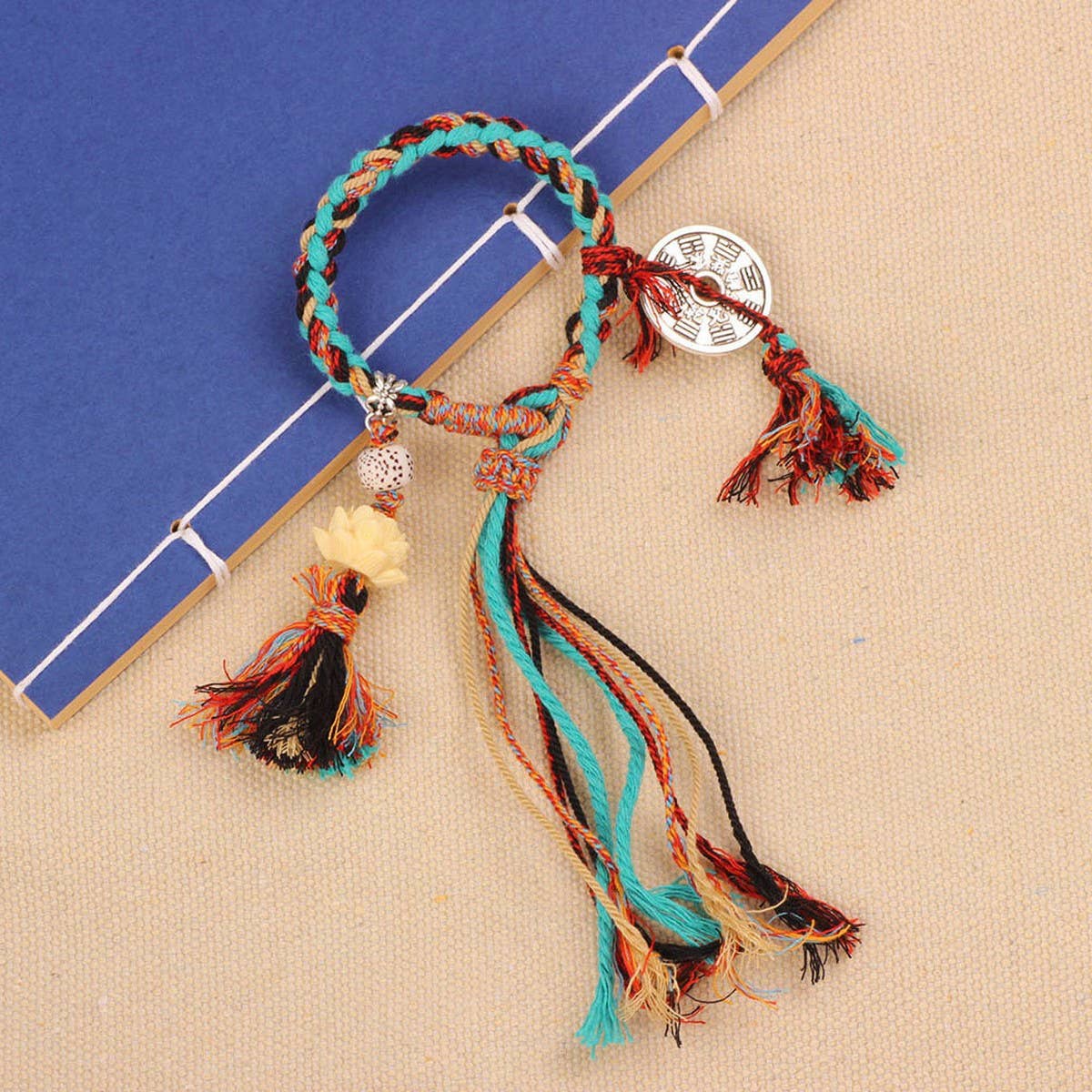 Retro Ethnic Style HAnd Woven Tassel Bracelet