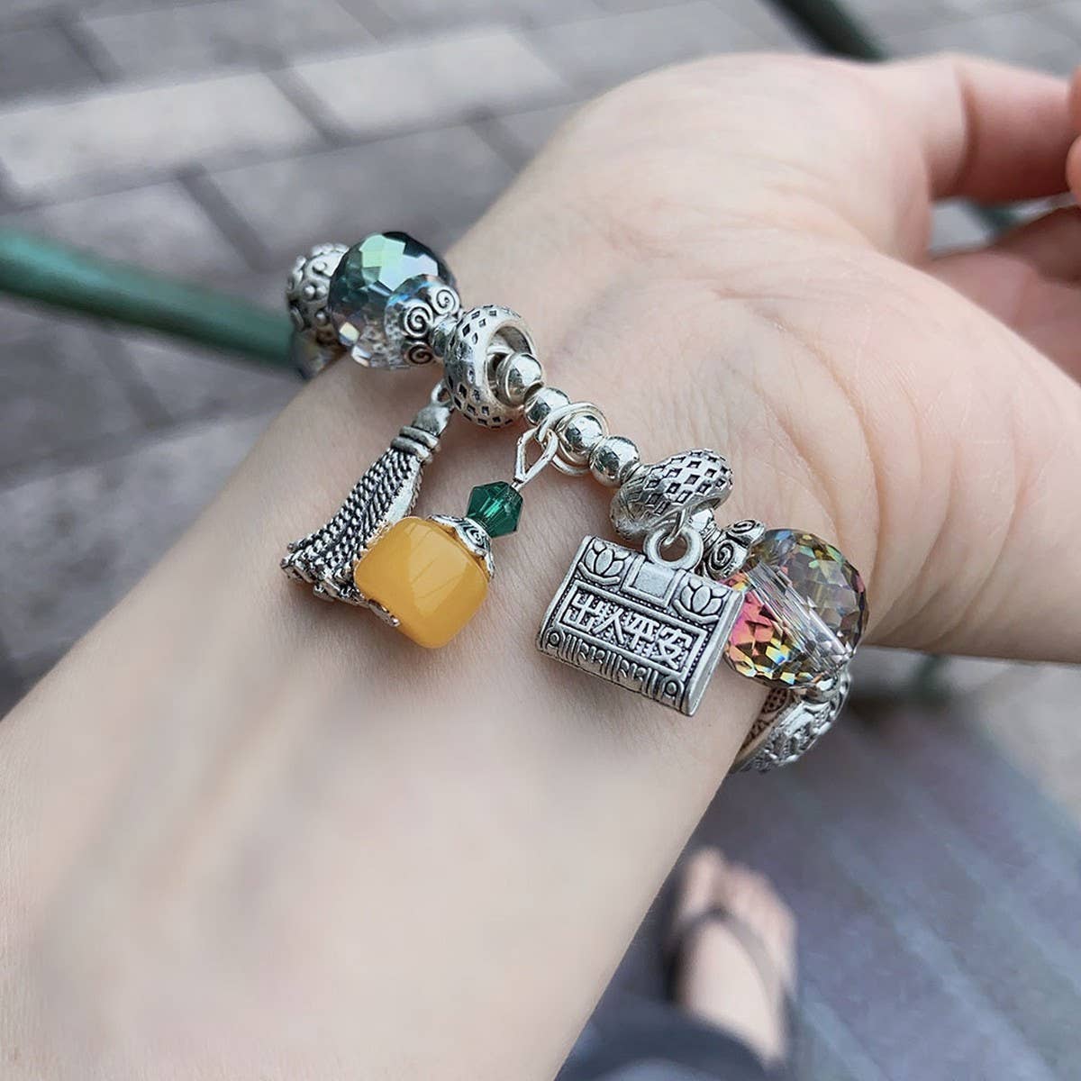 Retro Ethnic Style Fantasy Crystal Bracelet