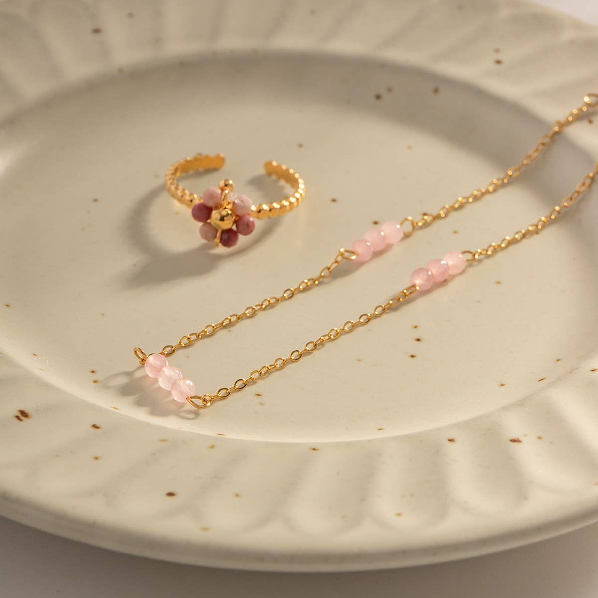 Pink Layered Versatile NeckLace That WON T Fade