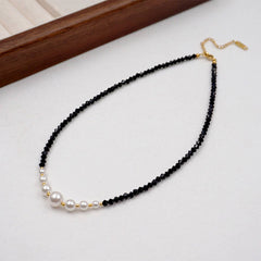 Retro Crystal Pearl NeckLace BraceletCE