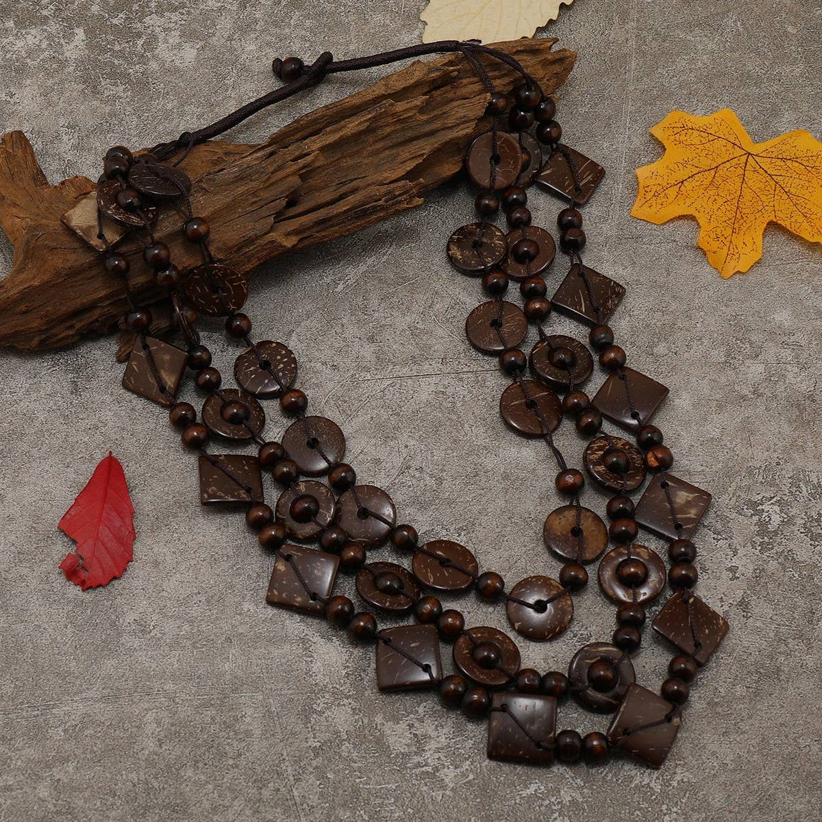 Retro Ethnic Style COCONUT Shell Vintage NeckLace