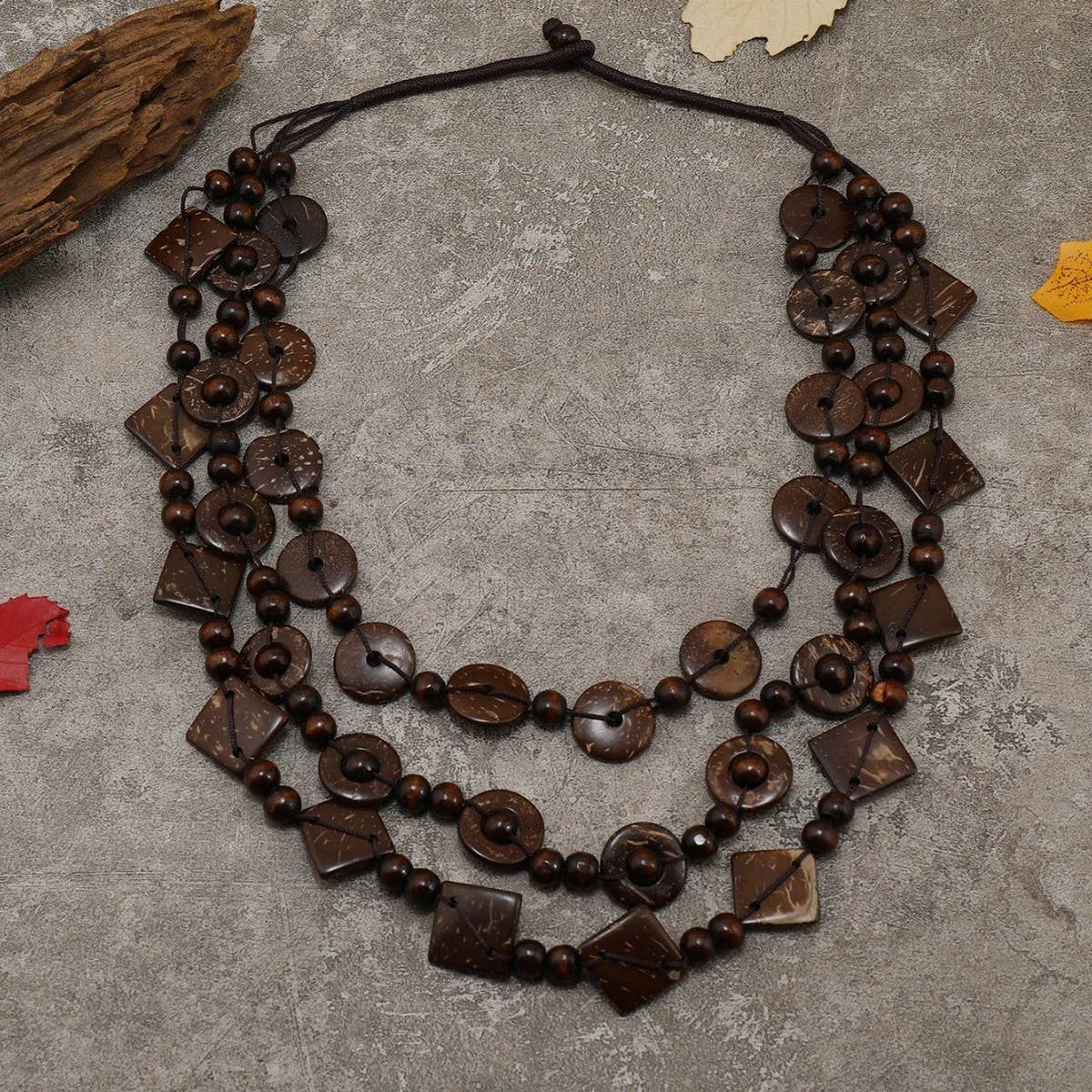 Retro Ethnic Style COCONUT Shell Vintage NeckLace