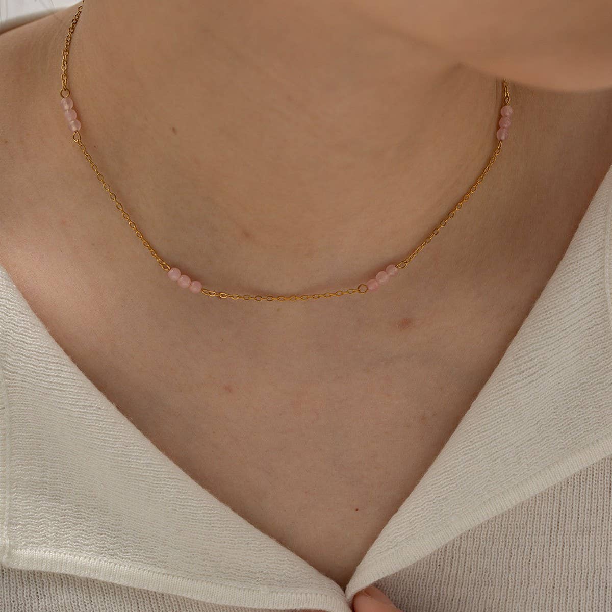 Pink Layered Versatile NeckLace That WON T Fade